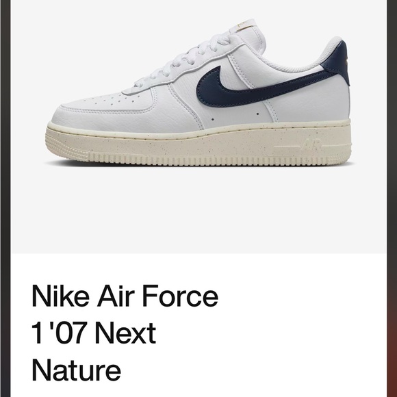 New Women’s Nike Air Force 1 ‘07 Next Nature Navy Blue Size 8.5